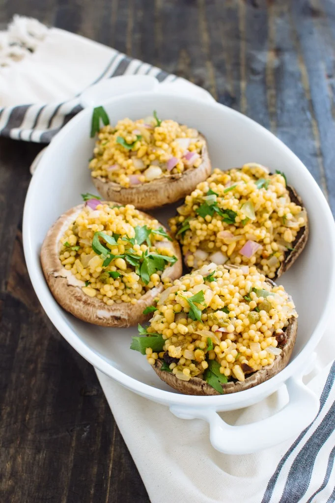 Stuffed mushrooms with Couscous Recipe