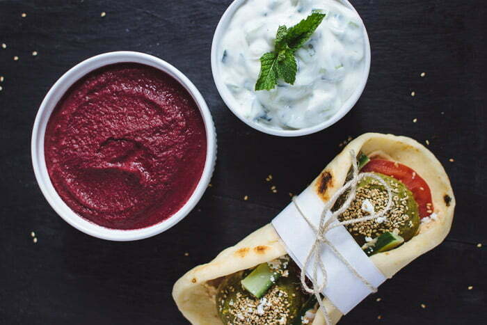 Hummus & Tzatziki Falafel Gyros