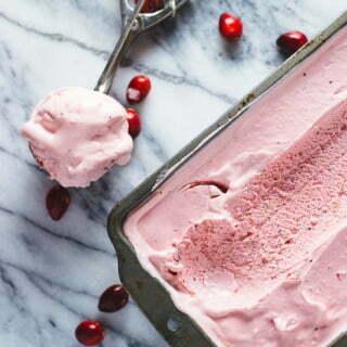 How to Make No Churn Cranberry Vanilla Ice Cream