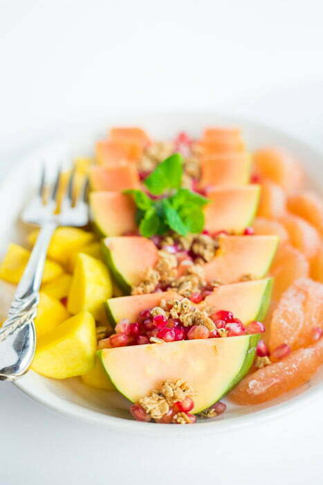 Grapefruit, Mango, Papaya, Mixed Fruit Platter