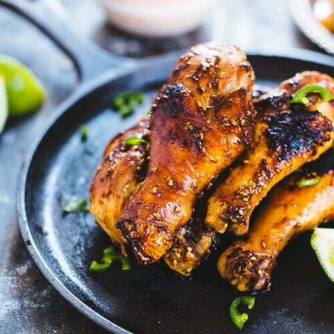 Sweet and Spicy Drumsticks