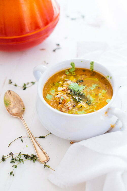 Roasted Cauliflower and Tomato Soup