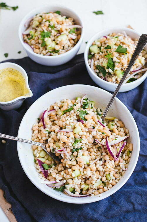 White Bean & Barley Salad Recipe