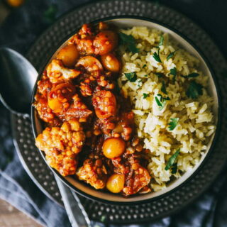 Harissa Cauliflower Rice Bowl Recipe