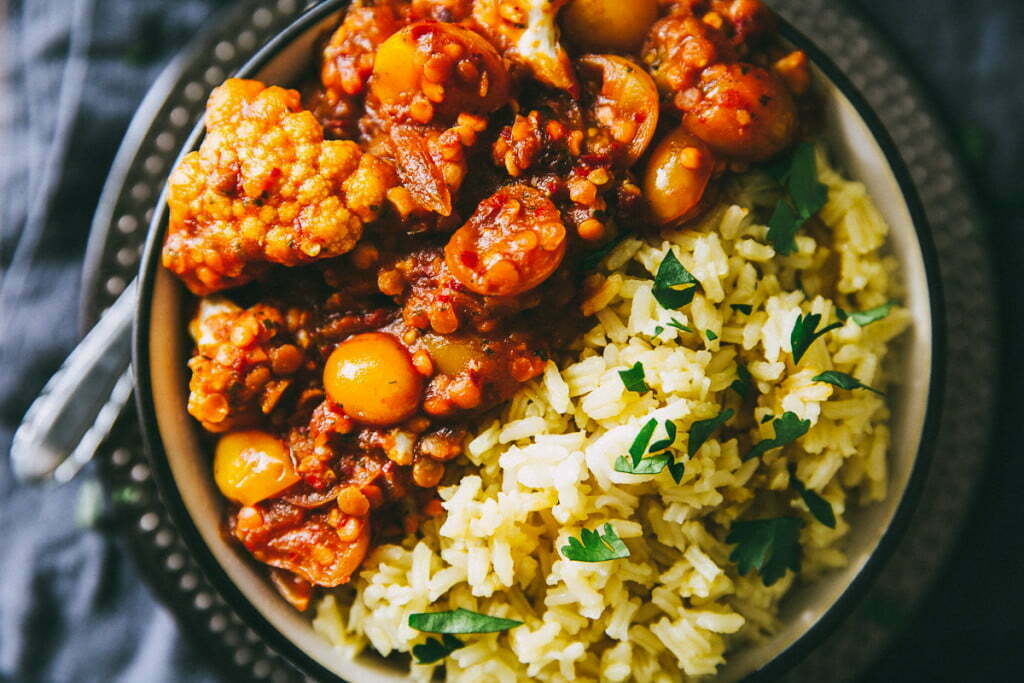 Best Harissa Cauliflower Rice Bowl Recipe