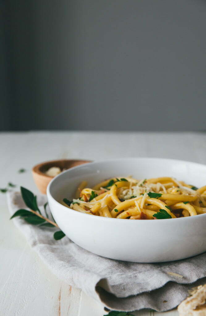 Creamy Carbonara with Prosciutto & Fresh Parmesan (one pot)