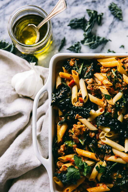 Easy Penne Bake With Sausage