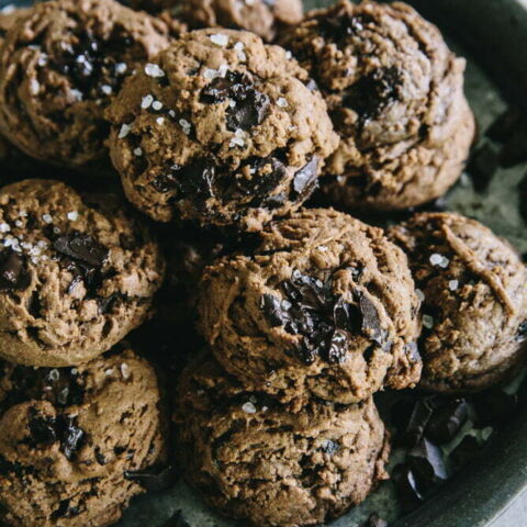 Double Dark Chocolate Chunk Cookies Recipe